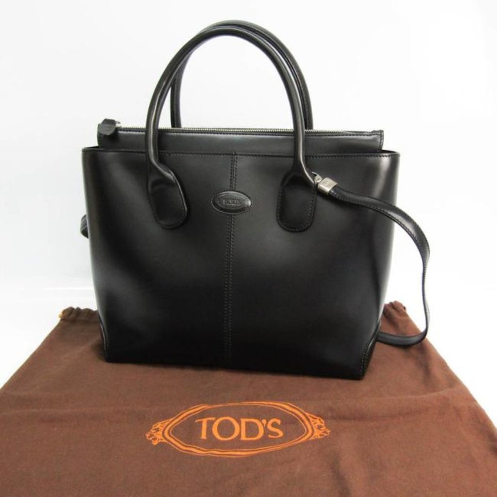 Tod's Women's Handbag Black Leather Shoulder Bag